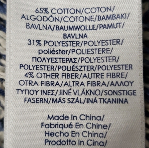 CHAPS open front sweater poncho L - Picture 8 of 10